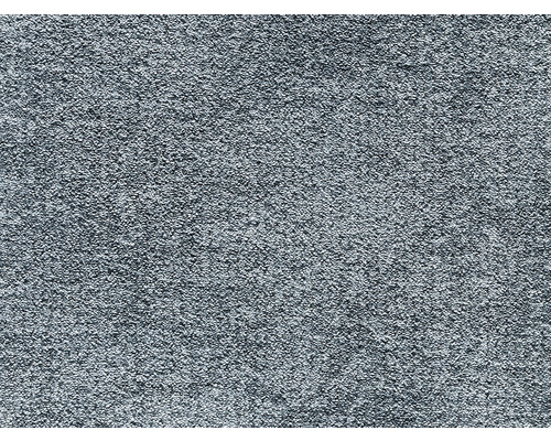 Teppichboden Velours Saimaa blaugrau FB79 400 cm breit (Meterware) Nahaufnahme eines Teppichs