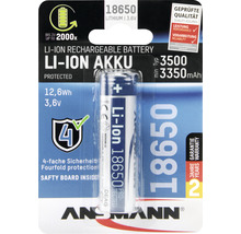 Akkubatterie ANSMANN Li-Ion Akku 18650 3,6 V 3500 mAh 1 Stk.-thumb-0