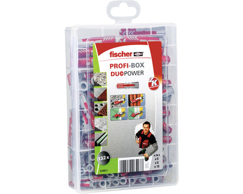 Fischer Dübel Profi-Box DuoPower mit 132 Teilen