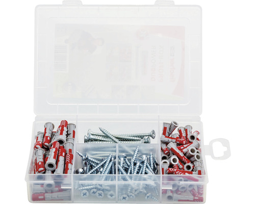 Sortimentskasten mit Schrauben und Dübeln