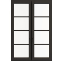 Doppelflügelfenster mit Fensterrahmen und Fenstergriffen