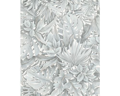 Vliestapete 33306 Botanica Blätter blau grau Tapete mit Pflanzenmuster