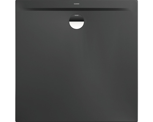 Extraflache Duschwanne Kaldewei Superplan Zero 90x90x3,2 cm grau cool glänzend Quadratische Duschwanne mit Ablauf