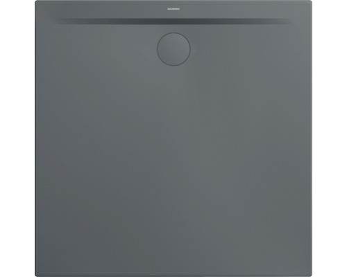 Extraflache Duschwanne Kaldewei Superplan Zero 90x90x3,2 cm grau warm glänzend Quadratische Duschwanne mit Ablauf