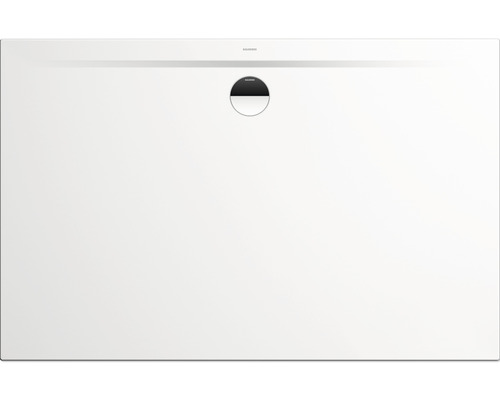 Extraflache Rechteck-Duschwanne Kaldewei Superplan Zero 110x75x3,2 cm weiß glänzend Rechteckige Duschwanne mit rundem Ablauf