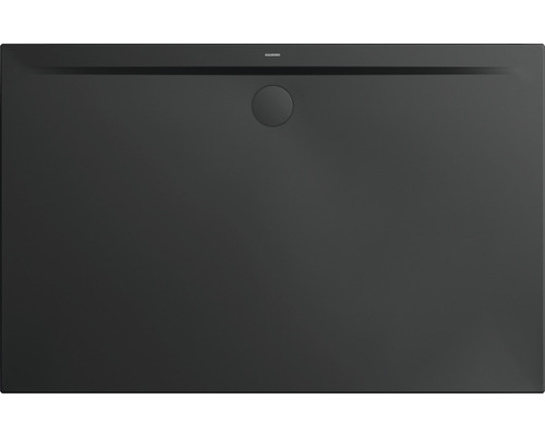 Extraflache Rechteck-Duschwanne Kaldewei Superplan Zero 110x75x3,2 cm schwarz matt Kaldewei Duschfläche aus Stahl-Emaille mit Abdeckung