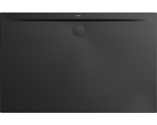 Extraflache Rechteck-Duschwanne Kaldewei Superplan Zero 120x90x3,2 cm schwarz matt Rechteckige Duschwanne mit Ablauf