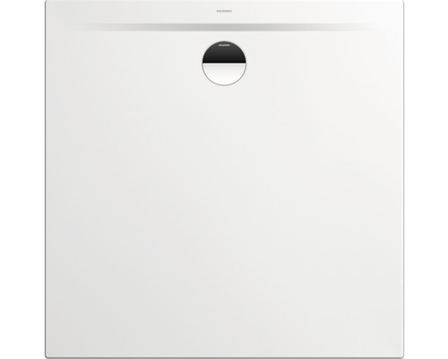 Extraflache Duschwanne Kaldewei Superplan Zero 120x120x3,2 cm weiß glänzend Quadratische Duschwanne aus Stahl-Emaille mit Ablauf