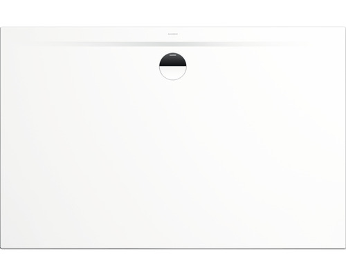 Extraflache Rechteck-Duschwanne Kaldewei Superplan Zero 140x90x3,2 cm weiß glänzend Rechteckige Duschwanne mit rundem Abfluss