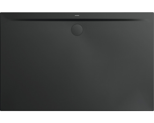 Extraflache Rechteck-Duschwanne Kaldewei Superplan Zero 150x100x3,2 cm schwarz matt Kaldewei Duschwanne aus Stahl-Emaille mit Ablauf