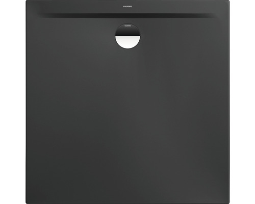 Extraflache Duschwanne Kaldewei Superplan Zero 150x150x3,2 cm grau cool glänzend Kaldewei Duschwanne aus Stahl-Emaille mit Abdeckung