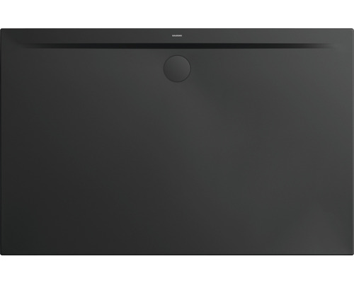 Extraflache Rechteck-Duschwanne Kaldewei Superplan Zero 160x100x3,2 cm schwarz matt Quadratische Duschwanne aus Mineralguss