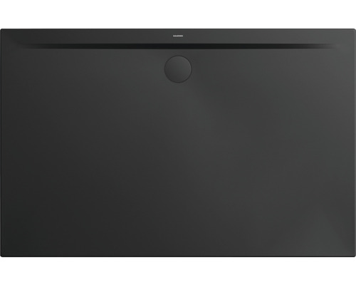 Extraflache Rechteck-Duschwanne Kaldewei Superplan Zero 170x100x3,2 cm schwarz matt Quadratische Duschwanne aus Mineralguss