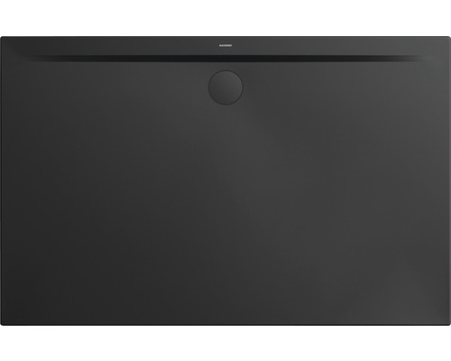 Extraflache Rechteck-Duschwanne Kaldewei Superplan Zero 180x80x3,2 cm schwarz matt Kaldewei Duschfläche aus Stahl-Emaille