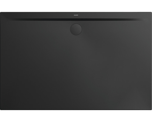 Extraflache Rechteck-Duschwanne Kaldewei Superplan Zero 180x100x3,2 cm schwarz matt Rechteckige Duschwanne mit Ablauf