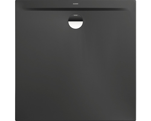 Extraflache Duschwanne Kaldewei Superplan Zero 80x80x3,2 cm grau cool glänzend Quadratische Duschwanne mit Ablauf