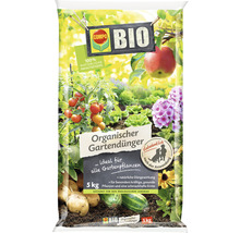Verpackung organischer Gartendünger von Compo, 5 kg, geeignet für den ökologischen Landbau