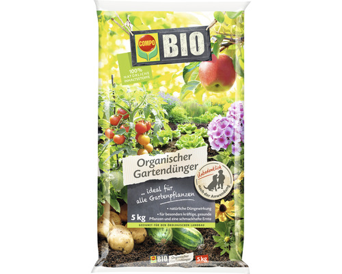 BIO Organischer Gartendünger Compo 5 kg für alle Gartenpflanzen