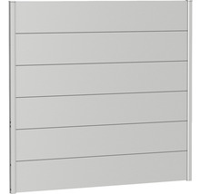 Zaunelement aus Aluminium mit horizontalen Paneelen