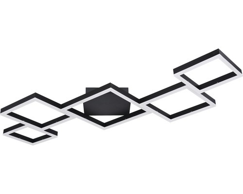 Quadratische LED Deckenleuchte mit geometrischem Design