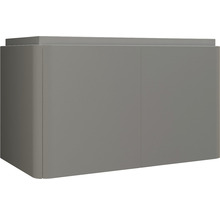 Grauer Waschtischunterschrank mit zwei Türen