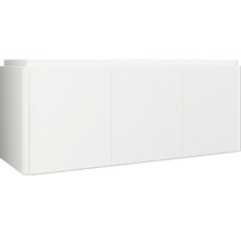 Weißer Waschbeckenunterschrank mit drei Türen