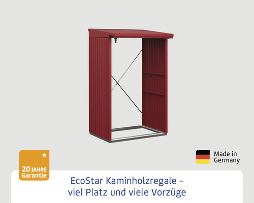 EcoStar Kaminholzregal aus Metall mit 20 Jahre Garantie