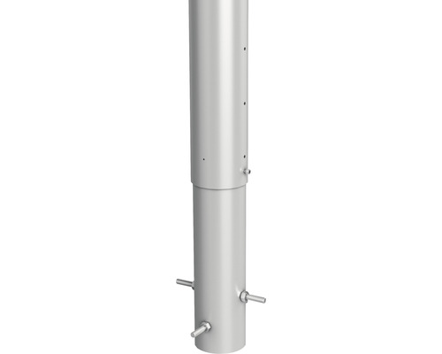 Aluminium-Pfosten Biohort zum Einbetonieren 135 cm Ø 8,5 cm silber-metallic Warmwasserspeicher für die Heizung