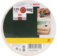 Exzenterschleifblatt-Set Bosch, 125 mm, K80, 25 Stk.-thumb-1