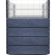 Hochbeet klassisch GARANTIA ERGO Quadro Turbo M 75 inkl. Flora-Wassersparsystem 80 x 60 x 75 cm stone