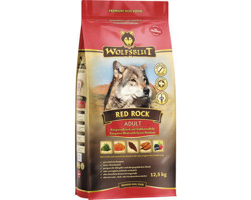 Hundefutter trocken WOLFSBLUT Red Rock Adult mit wertvollen Superfoods, getreidefrei, Glutenfrei 12,5 kg