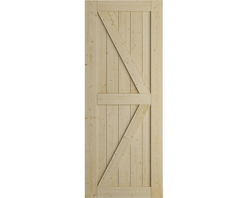 Schiebetür-Komplettset Barn Door Basic schwarz 95x215 cm
