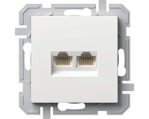 Arcas Netzwerksteckdose RJ45 Elegance W13-ATF In Weiß – Für Unterputz-Montage