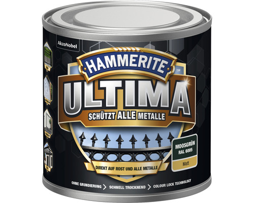 HAMMERITE Metallschutzlack Ultima matt moosgrün 250 ml