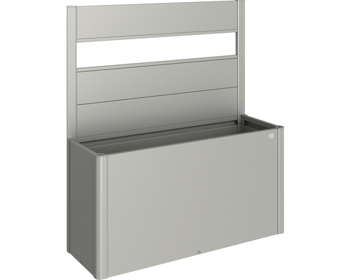 Sichtschutz Biohort für DaVinci mit Acryleinsatz Gr. 1,5m quarzgrau-metallic Hochbeet mit Rankhilfe aus Metall