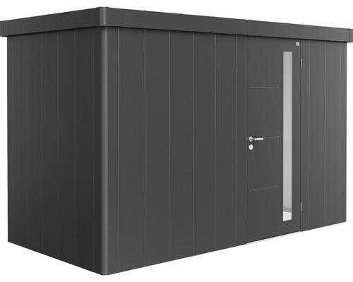 Gartenhaus Biohort Neo 1D Standardtür 347,5 x 179,5 cm dunkelgrau-metallic Metall Gerätehaus mit Tür