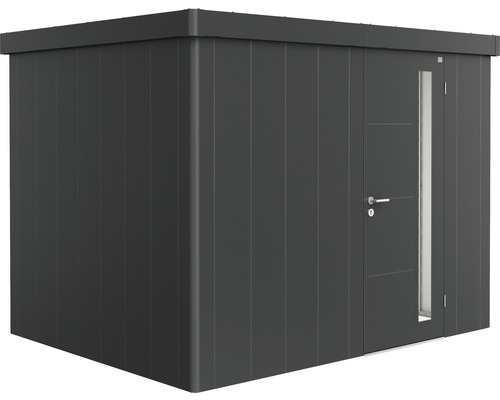 Gartenhaus Biohort Neo 2C Standardtür 291,5 x 235,5 cm dunkelgrau-metallic Metall Gerätehaus mit Tür und Fenster