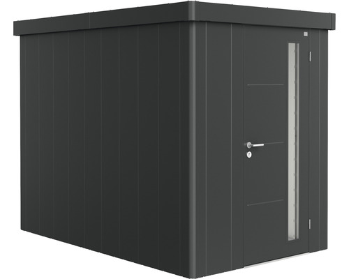 Gartenhaus Biohort Neo 3A Standardtür 179,5 x 291,5 cm dunkelgrau-metallic Metall Gerätehaus mit Tür und Fenster