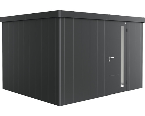 Gartenhaus Biohort Neo 3D Standardtür 347,5 x 291,5 cm dunkelgrau-metallic Gartenhaus mit Tür und Fenster
