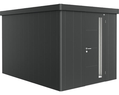 Gartenhaus Biohort Neo 4B Standardtür 235,5 x 347,5 cm dunkelgrau-metallic Metall Gerätehaus mit Tür und Fenster