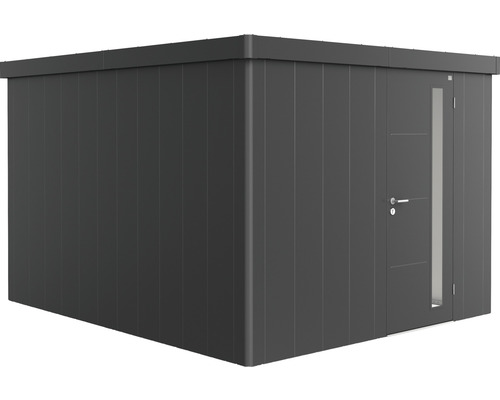 Gartenhaus Biohort Neo 4C Standardtür 291,5 x 347,5 cm dunkelgrau-metallic Modernes Gartenhaus mit Tür