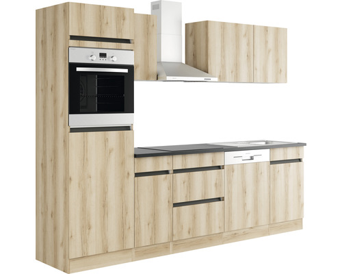 Küchenblock Optifit Kaya 2762OE-0+ Wildeiche matt 270 cm
