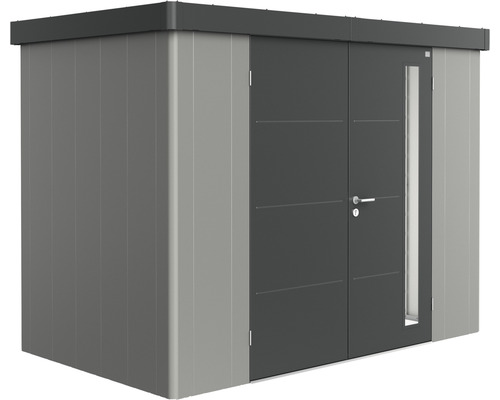 Gerätehaus Biohort Neo 1C Variante 2.3 Doppeltür 282 x 170 cm quarzgrau-dunkelgrau
