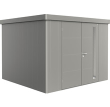Gartenschrank aus Metall mit Tür und Fenster