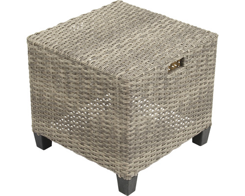 Geflochtener Beistelltisch aus Kunststoff mit Füßen