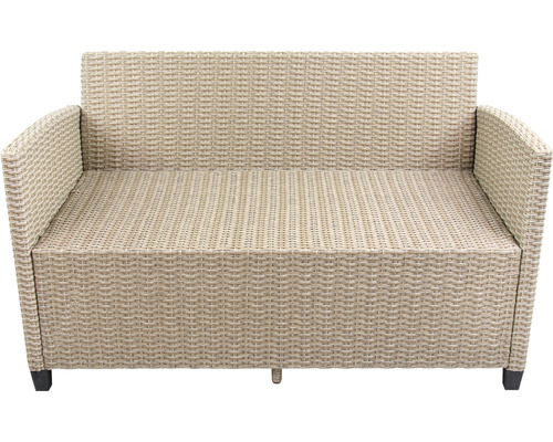 Gartenbank aus Polyrattan für zwei Personen