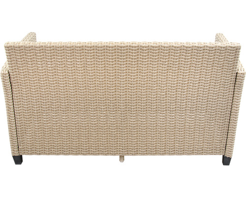 Gartensofa aus Polyrattan, Rückansicht