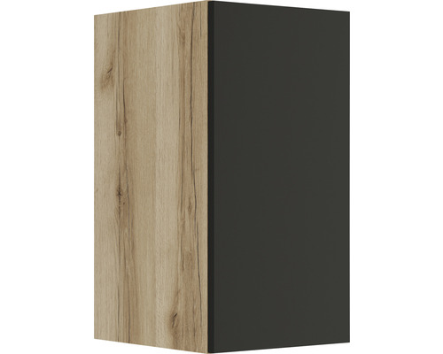 Hängeschrank mit Holzdekor und glatter Oberfläche