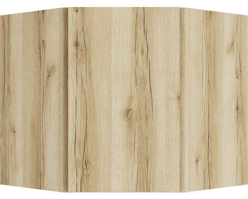 Eckunterschrank mit Holzstruktur