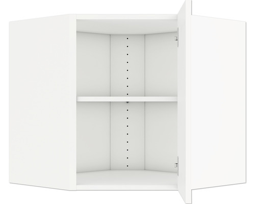 Offener Eckhängeschrank mit einem Regal